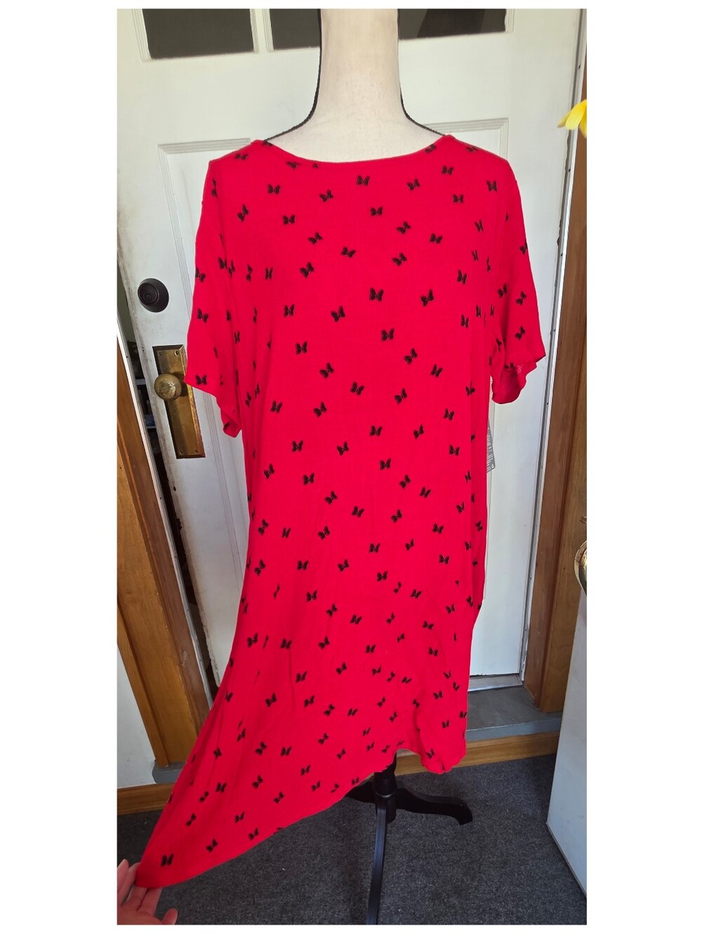 NWT Disney Minnie Mouse Bow Shift Dress, XL